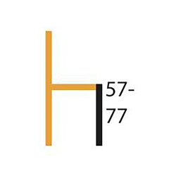 Naber Hocker Level KT, Gestell schwarz matt, eckig
