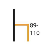 Naber Hocker Level KT, Gestell schwarz matt, eckig
