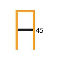 Naber Hocker Level 2KT, Gestell schwarz matt, starr