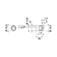 Naber MEC Driver LED Schalter, schwarz