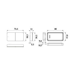 Naber MEC Driver LED Fernbedienung 1+4 Kanal ZigBee, weiß