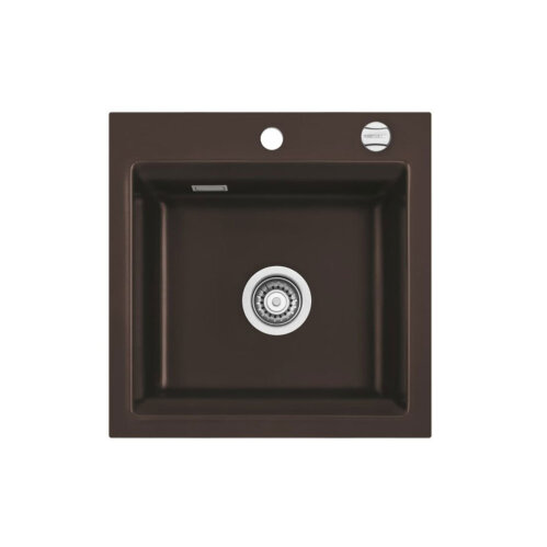 Systemceram Einbaubecken KeraDomo KARA 51 F flächenbündig einbaubar  Handbetätigung Siena 65