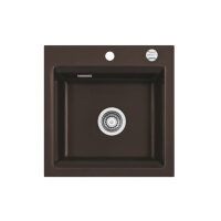 Systemceram Einbaubecken KeraDomo KARA 51 F flächenbündig einbaubar  Handbetätigung Siena 65