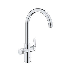 GROHE Küchenarmatur Blue Pure BauCurve C-Auslauf Chrom
