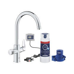 GROHE Küchenarmatur Blue Pure BauCurve C-Auslauf...