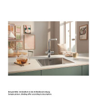 GROHE Küchenarmatur Blue Pure Minta Starter Kit mit S-Size Filter und mit herausziehbarem Mousseurauslauf