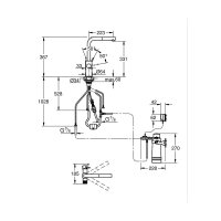 GROHE Küchenarmatur Blue Pure Minta Starter Kit mit S-Size Filter und mit herausziehbarem Mousseurauslauf