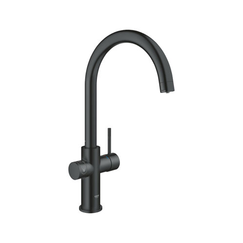 GROHE Küchenarmatur Blue Home C-Auslauf Starter Kit velvet black