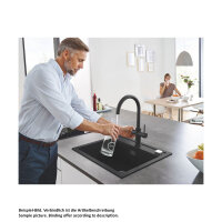 GROHE Küchenarmatur Blue Home C-Auslauf Starter Kit velvet black