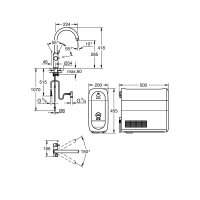 GROHE Küchenarmatur Blue Home C-Auslauf Starter Kit velvet black