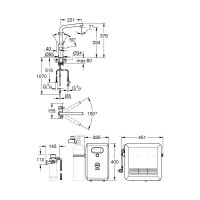 GROHE Küchenarmatur Blue Professional L-Auslauf velvet black