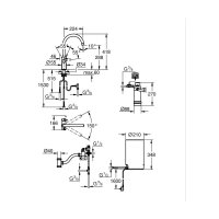 GROHE Küchenarmatur Red II Duo C-Auslauf Boiler M EU velvet black