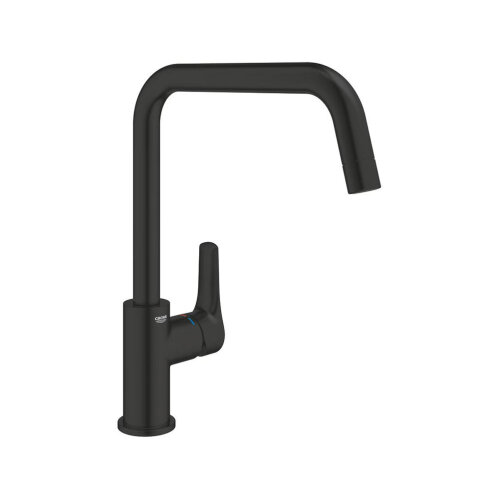GROHE Küchenarmatur Eurosmart Küche hoher U-Auslauf Matt Black