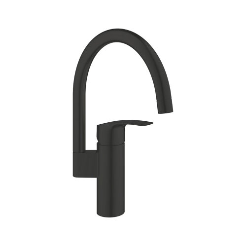 GROHE Küchenarmatur Eurosmart Küche hoher C-Auslauf Matt Black