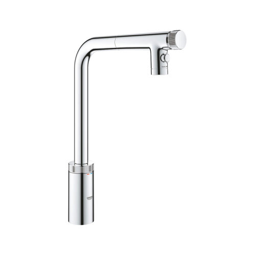 GROHE Küchenarmatur Minta Smart Control, L-Auslauf, Dualbrause
