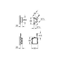 GROHE Switch Batteriebetriebenes Absperrventil für Geschirrspüler Chrom
