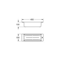 GROHE Multifunktionales Sieb 450 x 150 x 100 mm