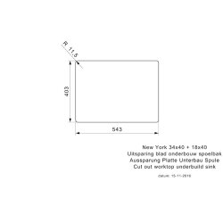 Reginox Einbaubecken New York 34x40+18x40