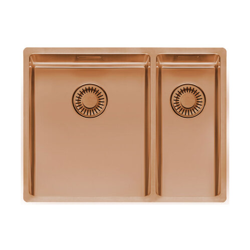 Reginox Einbaubecken New York 34x40+18x40 copper II