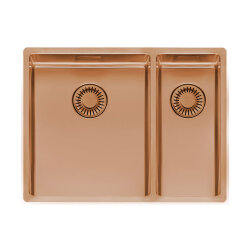 Reginox Einbaubecken New York 34x40+18x40 copper II