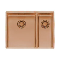 Reginox Einbaubecken New York 34x40+18x40 copper II