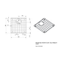 Reginox Bodengitter New York 40x40 gun metal ll