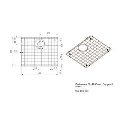 Reginox Bodengitter New York 50x40 copper ll