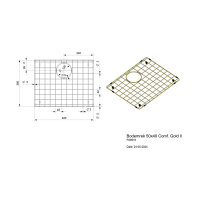 Reginox Bodengitter New York 50x40 gold ll
