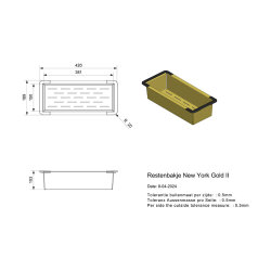 Reginox Restebecken New York gold II