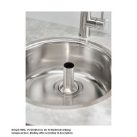 Reginox Standrohrventil Edelstahl 16 cm geeignet für 3,5"  Ablauf