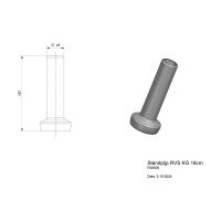Reginox Standrohrventil Edelstahl 16 cm geeignet für 3,5"  Ablauf