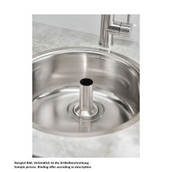 Reginox Standrohrventil Edelstahl 13 cm geeignet für 3,5" Ablauf