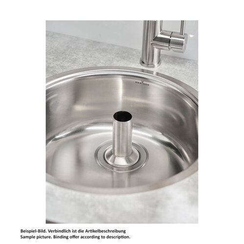 Reginox Standrohrventil Edelstahl 10 cm geeignet für 3,5" Ablauf