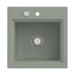 Villeroy & Boch Einbaubecken Subway Style 50 S Premiumline Morning Green Exzenterbetätigung