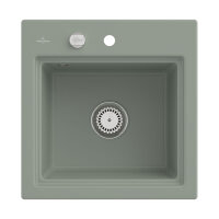 Villeroy & Boch Einbaubecken Subway Style 50 S Premiumline Morning Green Exzenterbetätigung