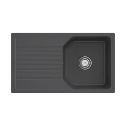 Villeroy & Boch flächenbündige Spüle Linara 50 Flat Graphite Handbetätigung
