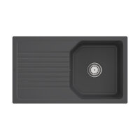 Villeroy & Boch flächenbündige Spüle Linara 50 Flat Graphite Handbetätigung