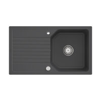 Villeroy & Boch flächenbündige Spüle Linara 50 Flat Graphite Exzenterbetätigung