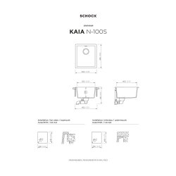 SCHOCK Unterbaubecken Cristadur KAIA N-100S U