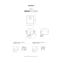 SCHOCK Unterbaubecken Cristadur KAIA N-100S U