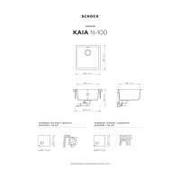 SCHOCK Einbaubecken Cristadur KAIA N-100 A