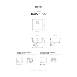 SCHOCK Unterbaubecken Cristadur KAIA N-100 U