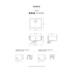 SCHOCK Unterbaubecken Cristadur KAIA N-100L U