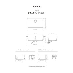 SCHOCK Einbaubecken Cristadur KAIA N-100XL A