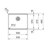 Franke Einbaubecken BXX Pro 210/110-50 Edelstahl