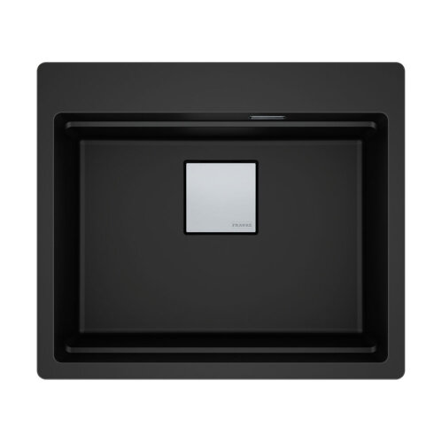 Franke flächenbündiges Becken KNG 210-53 A Drehknopf Black matt Collect.