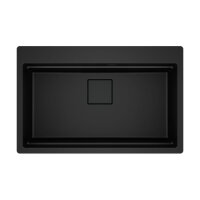 Franke Einbaubecken KNG 610-73 A Black C Drehknopf Black matt Collect.