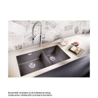 BLANCO Unterbaubecken SUBLINE 480/320-U Links InFino Silgranit Tartufo