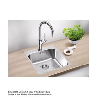 BLANCO Einbaubecken SUPRA 400-IF/A R12 Edelstahl gebürstet