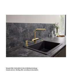 BLANCO Küchenarmatur FONTAS-S II FILT Hochdruck Satin Platinum